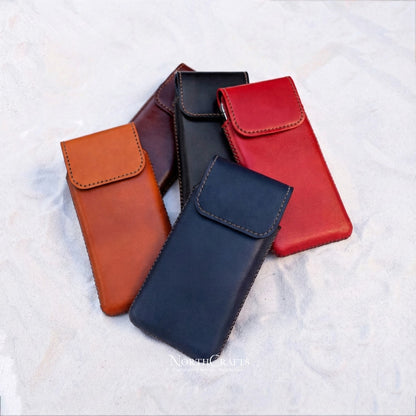 Leather Phone Pouch with Belt Loop for Samsung Galaxy Z, S, A & M Series – Personalized Handmade – NorthCrafts | NorthCrafts
