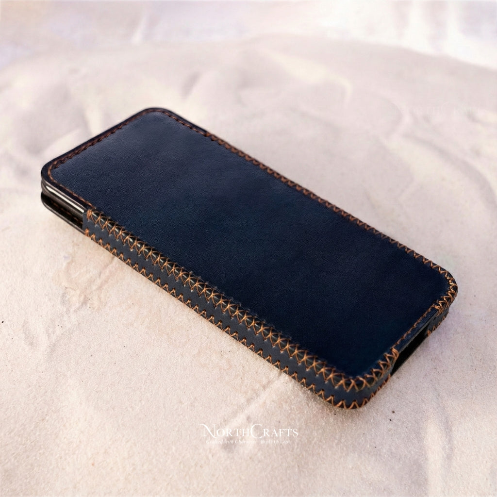 Leather Phone Sleeve Case for iPhone 17 Series, iPhone 16 Series & iPhone 15 Series – Personalized Handmade – NorthCrafts | NorthCrafts