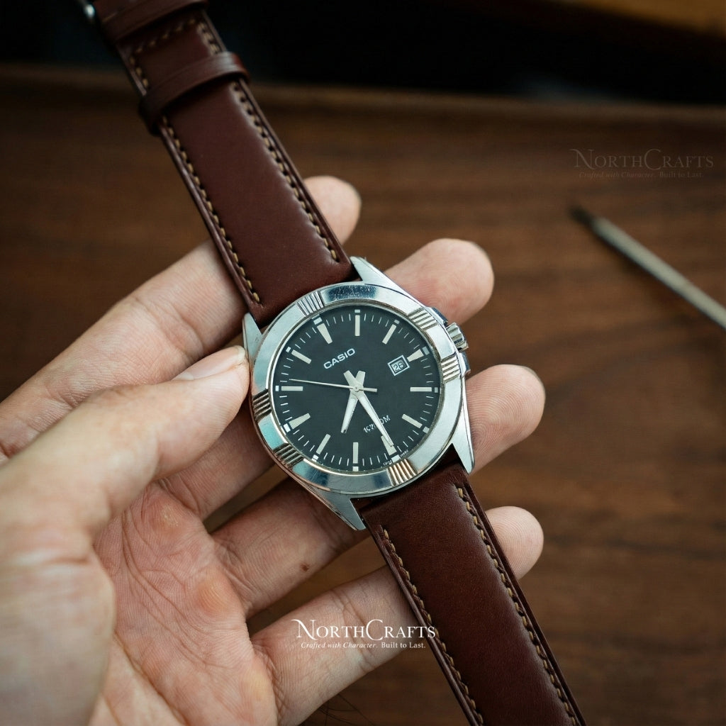 Leather Watch Strap for Men – Personalized Handmade – NorthCrafts | NorthCrafts