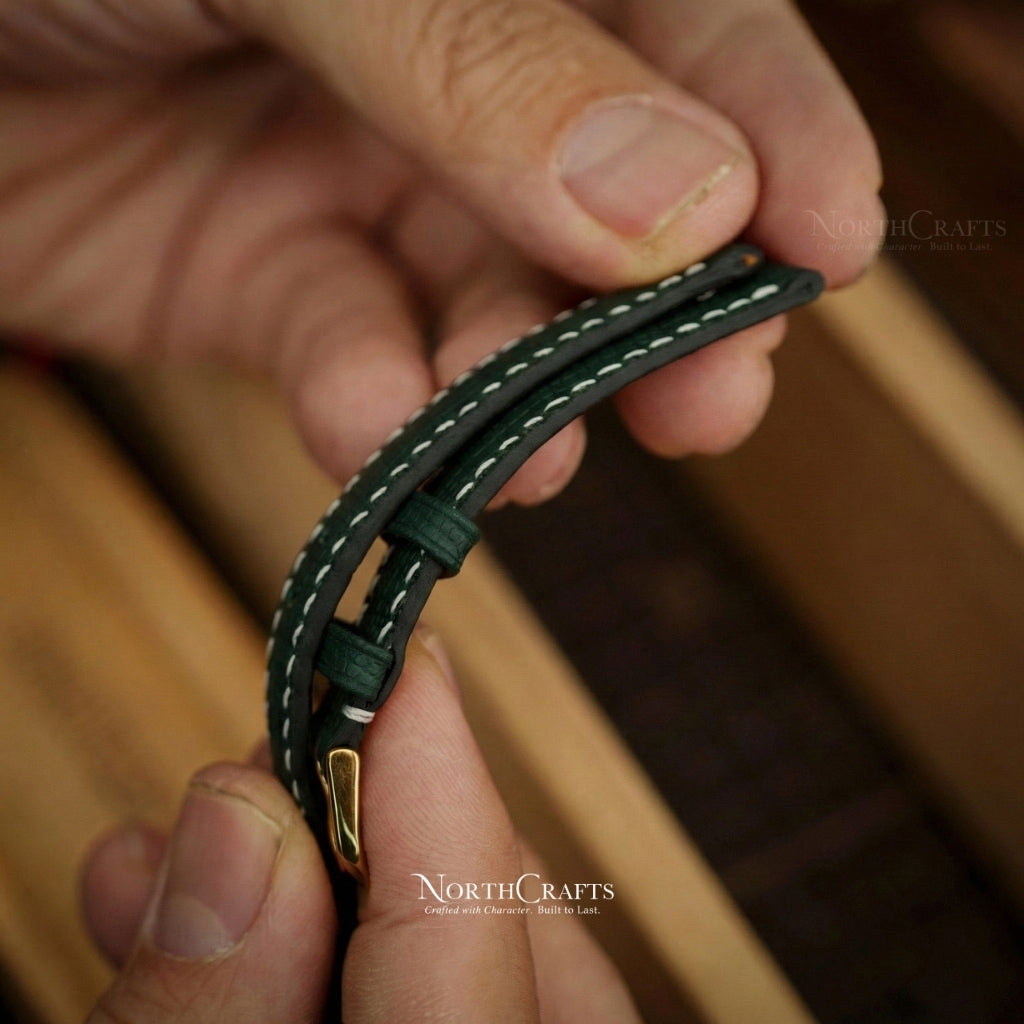 Leather Watch Strap for Women (8mm–14mm) – Personalized Handmade – NorthCrafts | NorthCrafts