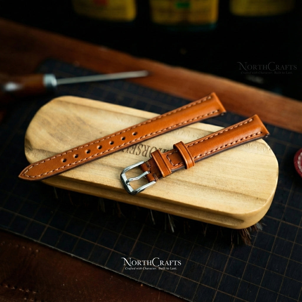 Leather Watch Strap for Women (8mm–14mm) – Personalized Handmade – NorthCrafts | NorthCrafts