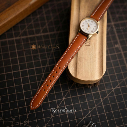 Leather Watch Strap for Women (8mm–14mm) – Personalized Handmade – NorthCrafts | NorthCrafts