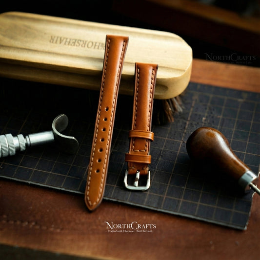 Leather Watch Strap for Women (8mm–14mm) – Personalized Handmade – NorthCrafts | NorthCrafts