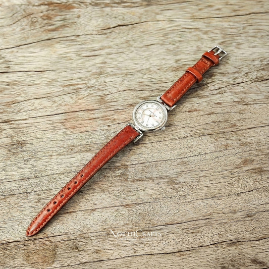 Leather Watch Strap for Women (8mm–14mm) – Personalized Handmade – NorthCrafts | NorthCrafts