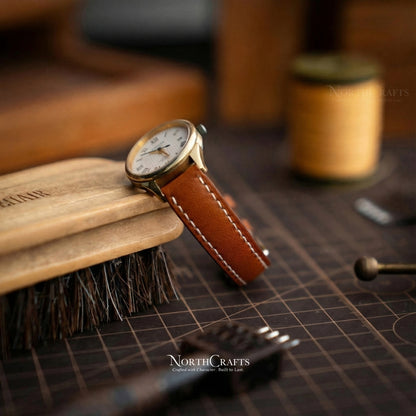Leather Watch Strap for Women (8mm–14mm) – Personalized Handmade – NorthCrafts | NorthCrafts