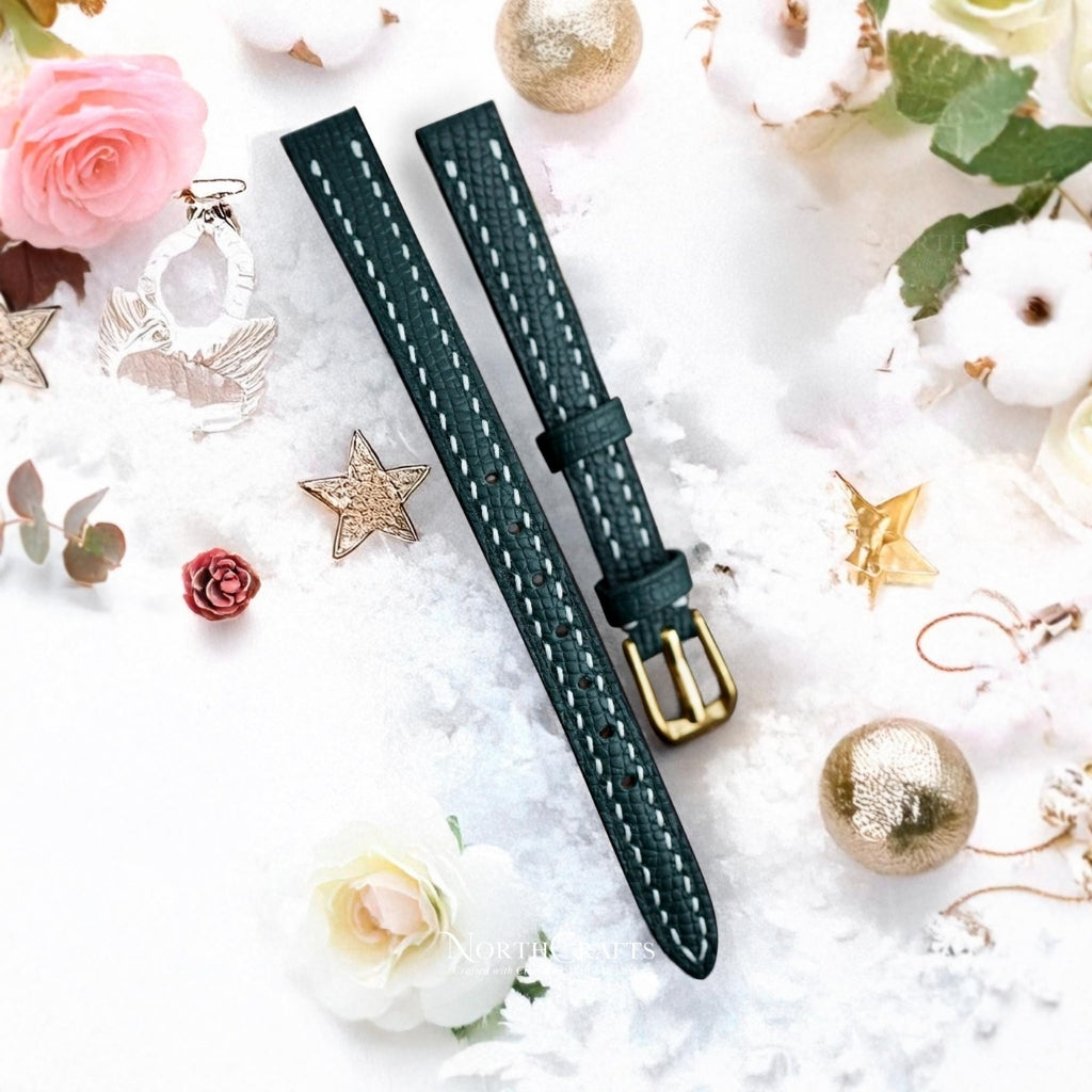 Leather Watch Strap for Women (8mm–14mm) – Personalized Handmade – NorthCrafts | NorthCrafts