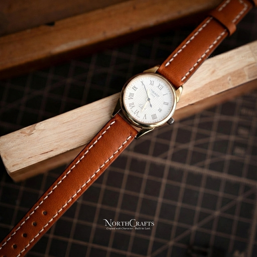 Leather Watch Strap for Women (8mm–14mm) – Personalized Handmade – NorthCrafts | NorthCrafts