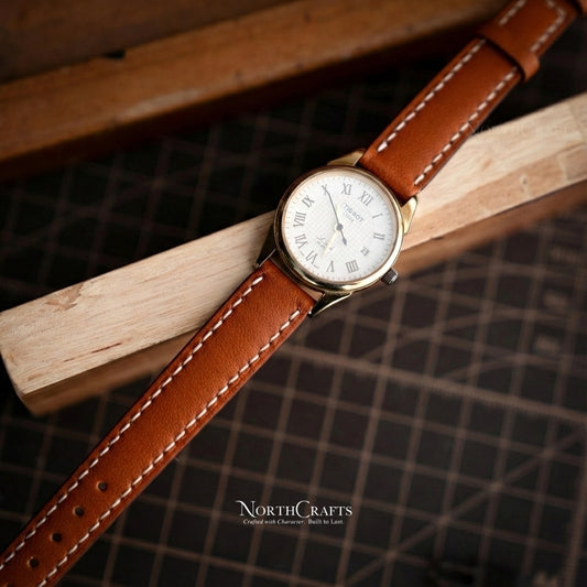 Leather Watch Strap for Women (8mm–14mm) – Personalized Handmade – NorthCrafts | NorthCrafts