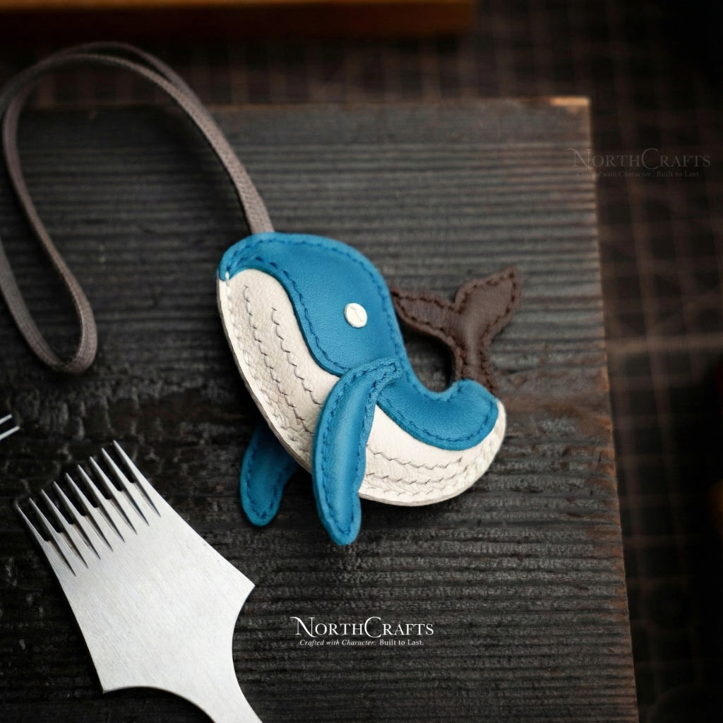 Leather Whale Bag Charm for Women – Personalized Handmade – NorthCrafts | NorthCrafts