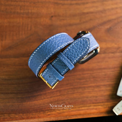 Mallow Leather iWatch Band (38mm–49mm) for Apple Watch Series SE2, 11, 10, 9, 8 & 7 – Personalized Handmade – NorthCrafts | NorthCrafts