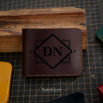 Minimal Leather Front Pocket Wallet for Women – Personalized Handmade – NorthCrafts | NorthCrafts