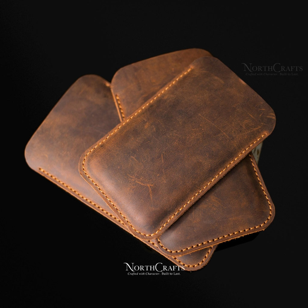 Leather Phone Sleeve for Samsung Galaxy Z Fold Series, Z Flip Series & S22 Ultra – Personalized Handmade – NorthCrafts | NorthCrafts