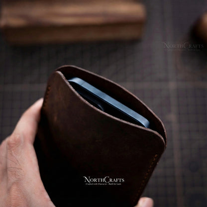 Leather Phone Sleeve for Samsung Galaxy Z Fold Series, Z Flip Series & S22 Ultra – Personalized Handmade – NorthCrafts | NorthCrafts