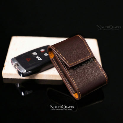 Leather Key Fob Cover for BMW 1, 2, 3, 5, 6 & 7 Series, X3, X4, M2, M3, M4, M5 & M6 (F10, F11, F12, F13, F20, F21, F22, F23) – Personalized Handmade – NorthCrafts | NorthCrafts