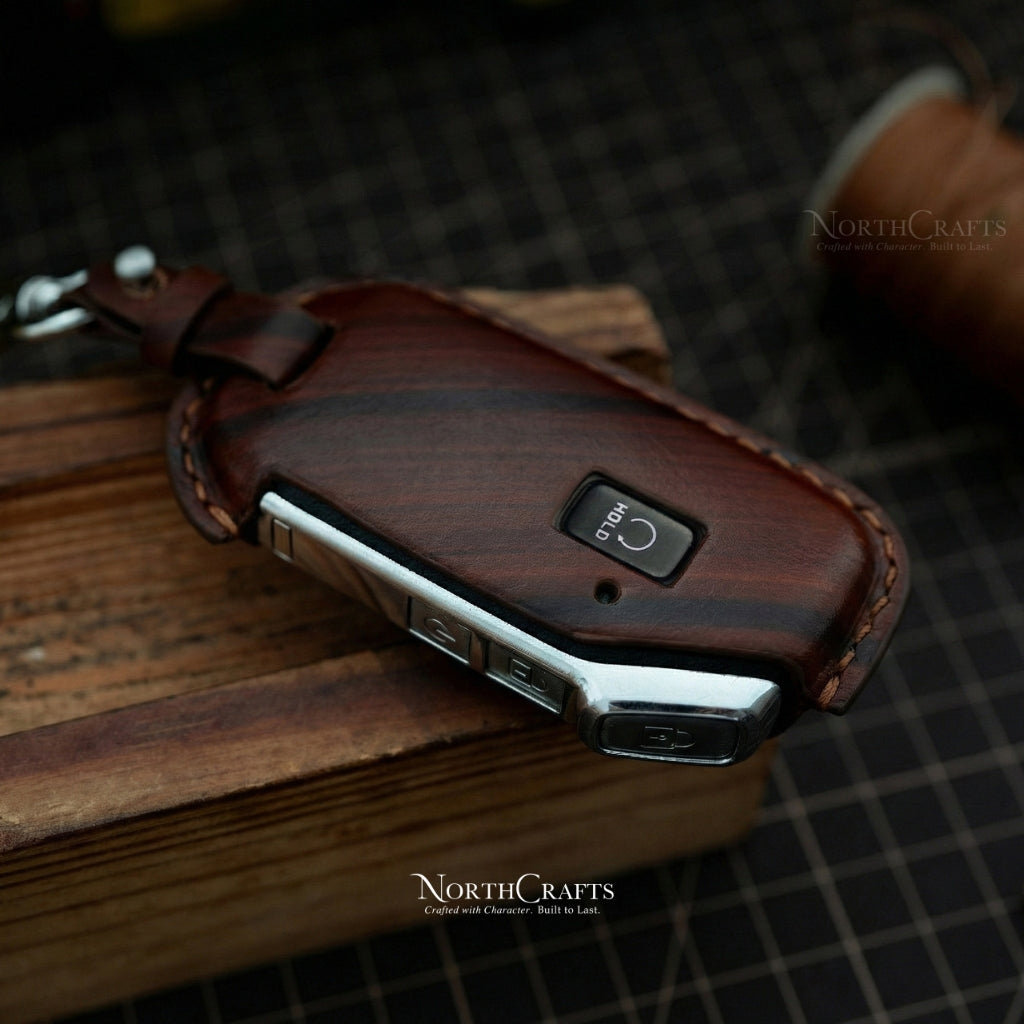 Leather Key Fob Cover for Kia Forte, Seltos, Soul, Sportage, Sorento, Cerato, Telluride, K5 & Niro – Personalized Handmade – NorthCrafts | NorthCrafts