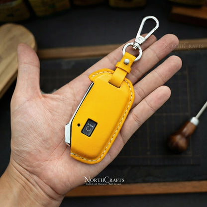 Leather Key Fob Cover for Kia Forte, Seltos, Soul, Sportage, Sorento, Cerato, Telluride, K5 & Niro – Personalized Handmade – NorthCrafts | NorthCrafts