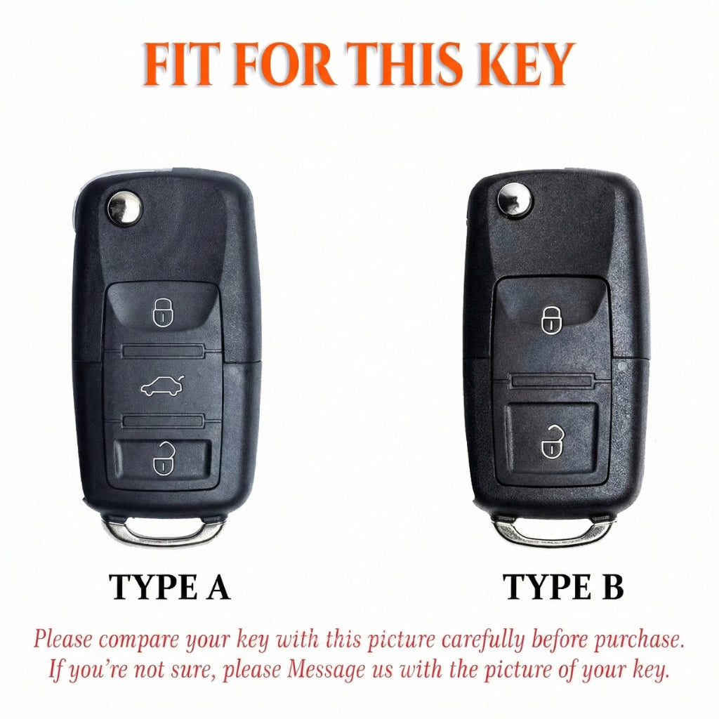 Leather Key Fob Cover for Volkswagen Golf Jetta Passat Tiguan Atlas | NorthCrafts