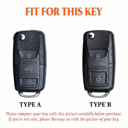 Leather Key Fob Cover for Volkswagen Golf Jetta Passat Tiguan Atlas | NorthCrafts