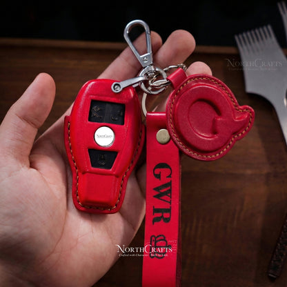 Leather Key Fob Cover for Mercedes-Benz C, E, S, M, CLS, CLK & G Class – Personalized Handmade – NorthCrafts | NorthCrafts