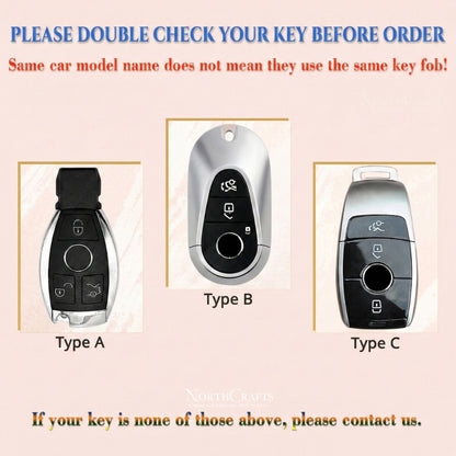 Leather Key Fob Cover for Mercedes-Benz C, E, S, M, CLS, CLK & G Class – Personalized Handmade – NorthCrafts | NorthCrafts