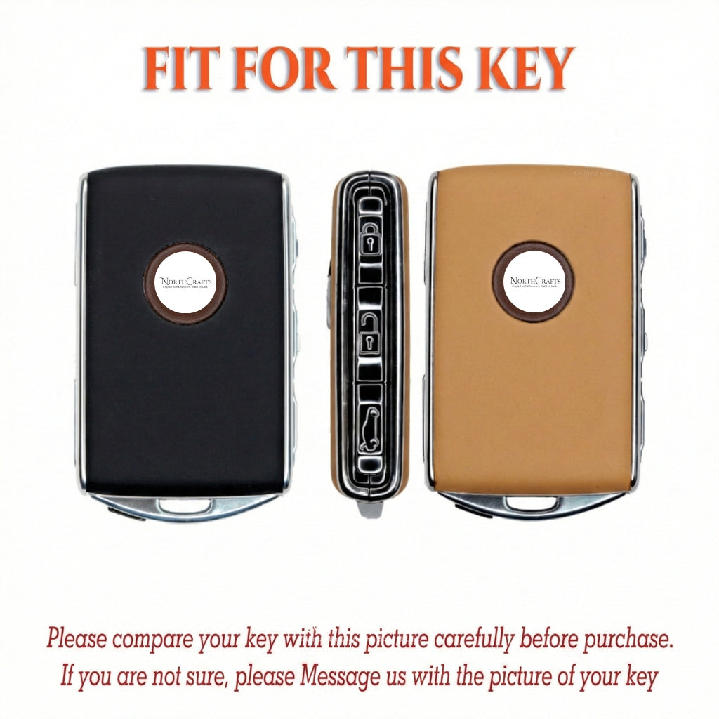 Leather Key Fob Cover for Volvo XC90, XC70, S60, S80, S90, C30, V70 & V90 – Personalized Handmade – NorthCrafts | NorthCrafts