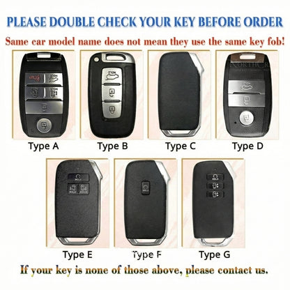 Leather Key Fob Cover for Kia K3, K5, Cerato, Forte, Sorento, Rio, Rio5, Optima, Soul, Carnival, Sedona, Niro & Sportage – Personalized Handmade – NorthCrafts | NorthCrafts