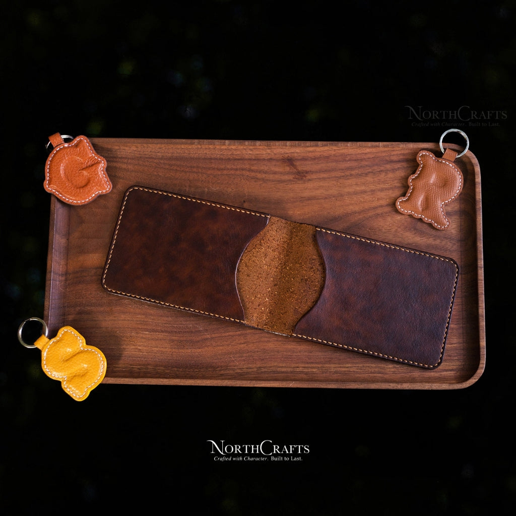 Leather Note Pad Cover for 3x5 Memo Book – Personalized Handmade – NorthCrafts | NorthCrafts