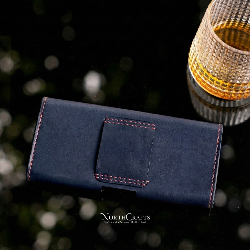 Personalized Handcrafted Leather Phone Pouch with Belt Loop for iPhone 17 Series  & iPhone 15 Series, iPhone 16 Series – NorthCrafts