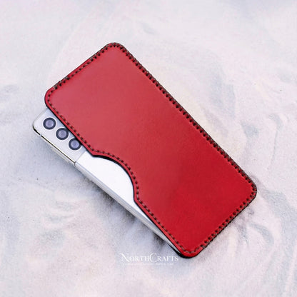Leather Phone Sleeve for iPhone 17 Series, iPhone 16 Series & iPhone 15 Series – Personalized Handmade – NorthCrafts | NorthCrafts