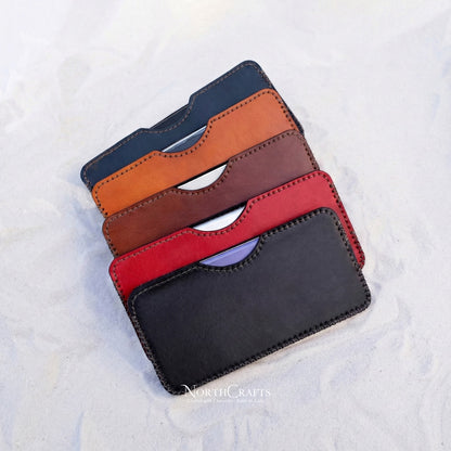 Leather Phone Sleeve for iPhone 17 Series, iPhone 16 Series & iPhone 15 Series – Personalized Handmade – NorthCrafts | NorthCrafts