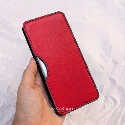 Leather Phone Sleeve for iPhone 17 Series, iPhone 16 Series & iPhone 15 Series – Personalized Handmade – NorthCrafts | NorthCrafts