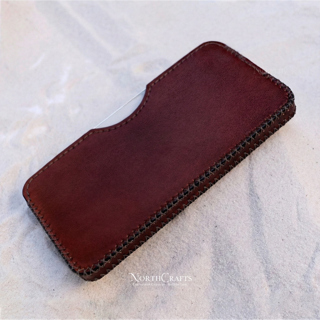 Leather Phone Sleeve for iPhone 17 Series, iPhone 16 Series & iPhone 15 Series – Personalized Handmade – NorthCrafts | NorthCrafts