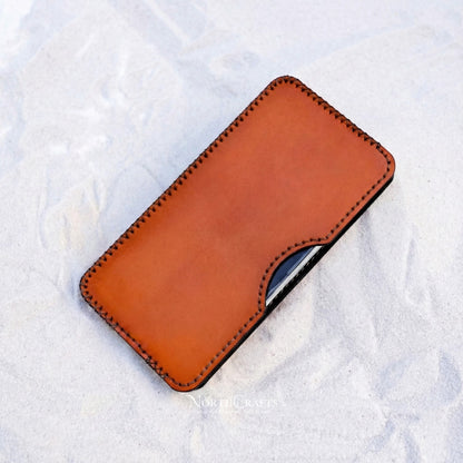 Leather Phone Sleeve for iPhone 17 Series, iPhone 16 Series & iPhone 15 Series – Personalized Handmade – NorthCrafts | NorthCrafts