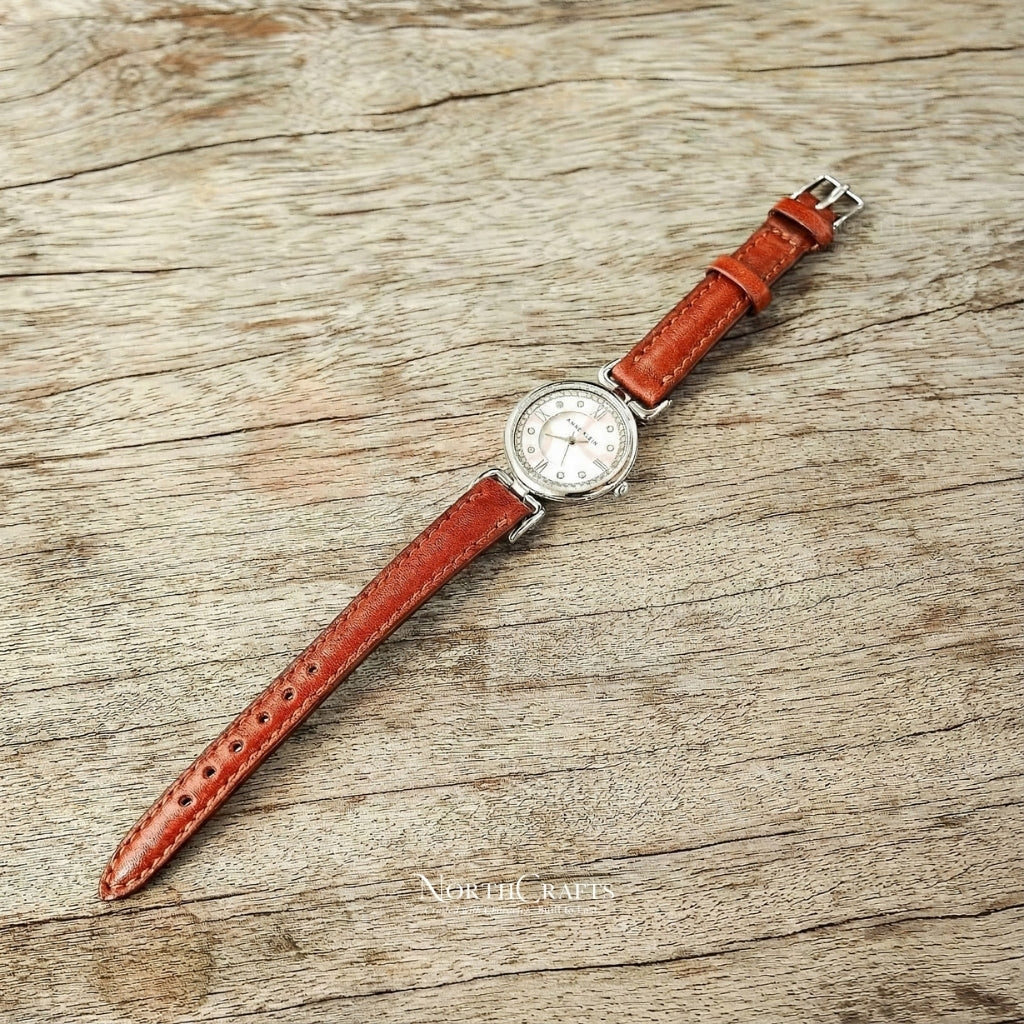 Personalized Handcrafted Leather Watch Strap for Women – NorthCrafts