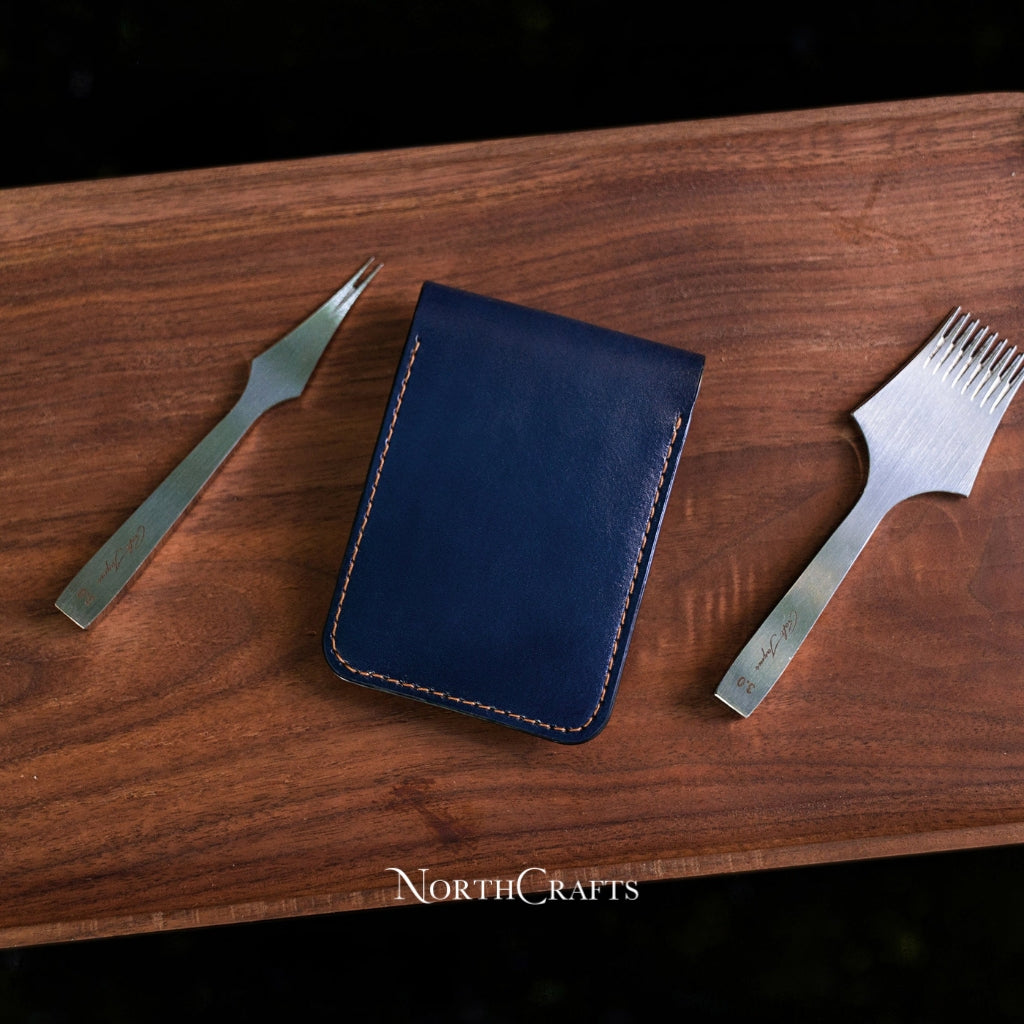 Personalized Handcrafted Mini Leather Card Holder Wallet – NorthCrafts