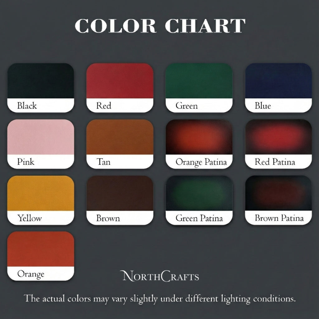 Personalized Handmade Leather Keychain Wallet & Slim Card Holder – NorthCrafts