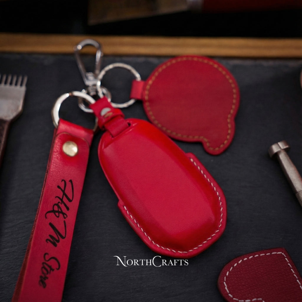 Leather Key Fob Cover for Q50, QX50 & Q60 – Personalized Handmade – NorthCrafts | NorthCrafts