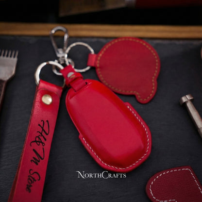 Leather Key Fob Cover for Q50, QX50 & Q60 – Personalized Handmade – NorthCrafts | NorthCrafts