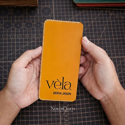 Slim Cash Envelope Long Leather Wallet for Women – Personalized Handmade – NorthCrafts | NorthCrafts