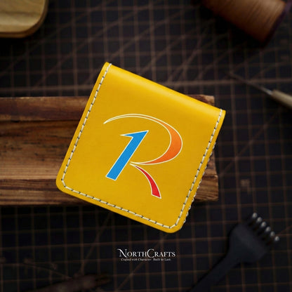Square Leather Card Holder Box (2.5x2.5 Inch) – Personalized Handmade – NorthCrafts | NorthCrafts